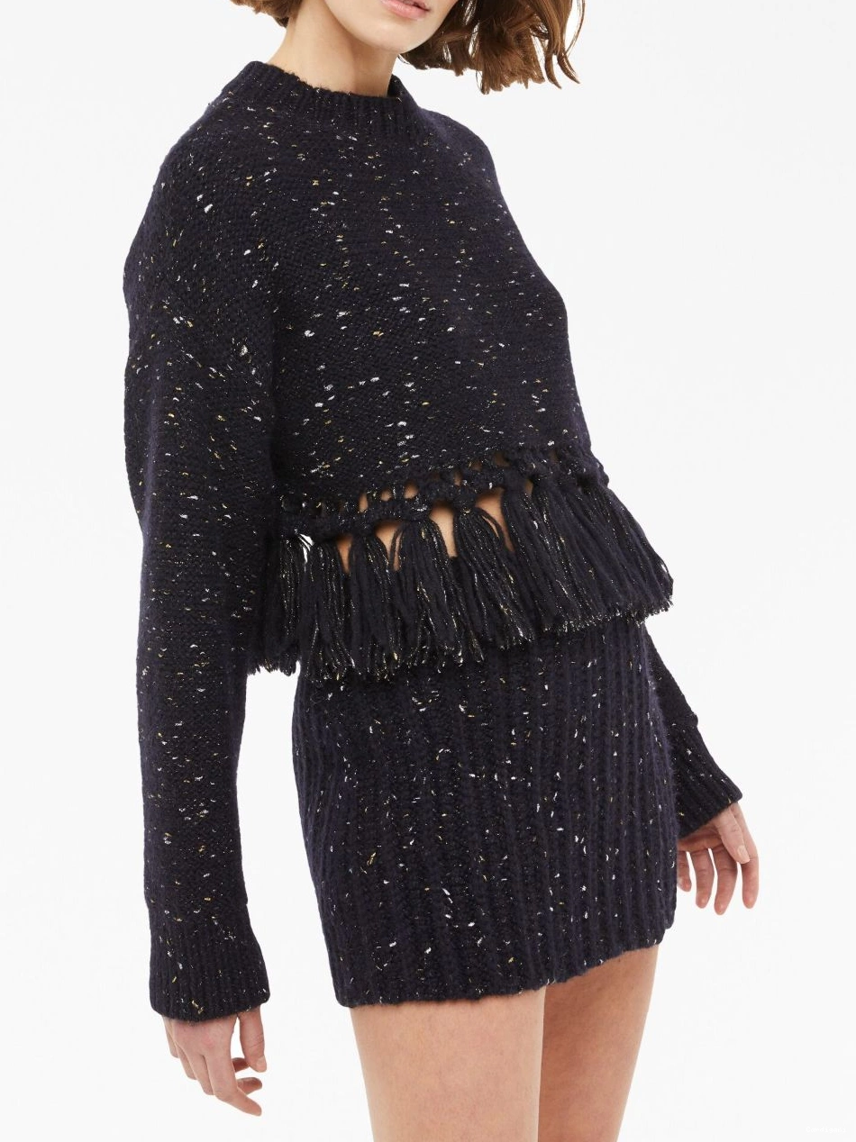 Cheap tasselled Astral speckle-knit Alanui Women The jumper 0820